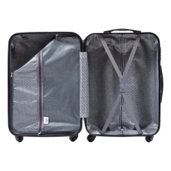 Zestaw walizek Wings Flamingo, z poszerzeniem, 3 szt., czarne