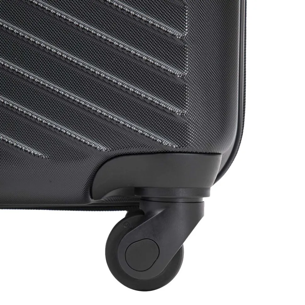 Zestaw walizek Wings Merlin z policarbonu, 3 szt., czarne
