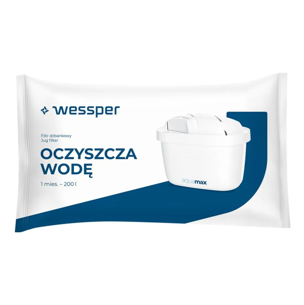 Zestaw wkładów filtrujących Wessper AquaMax, do dzbanka filtrującego, 3 szt.
