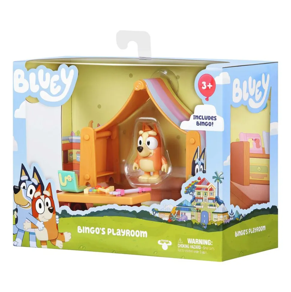 Zestaw zabawek Bluey, mini pokój zabaw, 1 figurka