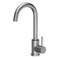 Zlewozmywak stalowy Midi Basic z baterią, stal nierdzewna, 500 x 450 x 200 mm