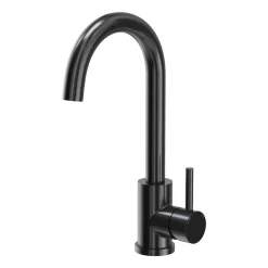 Zlewozmywak stalowy Mini Basic z baterią, czarny, 400 x 450 x 200 mm